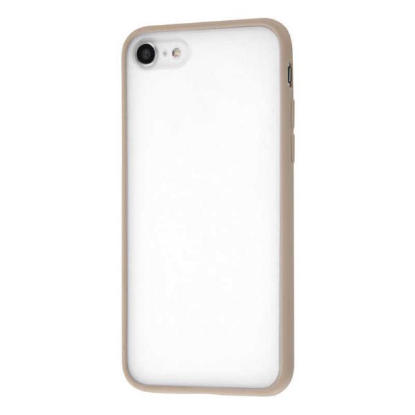 レイアウト　iPhoneSE（第3・2世代）/8/7 マットハイブリッド SHEER ベージュ 　R...