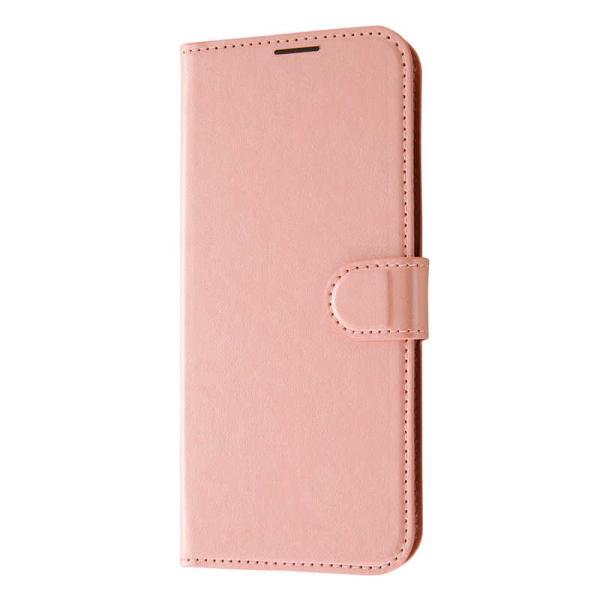 レイアウト　かんたんスマホ3 耐衝撃 手帳型レザーケース シンプル マグネット ルーペ付 ピンク　R...