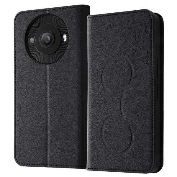 レイアウト　AQUOS R8 Pro 耐衝撃 手帳型ケース ディズニー ミッキーマウス　RT-DAQ...