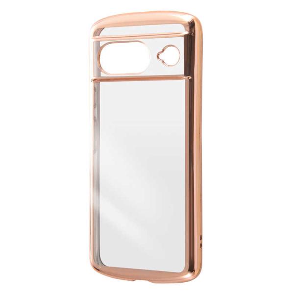 レイアウト　Google Pixel 8 耐衝撃 TPUソフト METAMORU/ピンクゴールド　R...