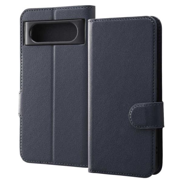 レイアウト　Google Pixel 8 耐衝撃 手帳 マグネット/ダークネイビー　RTGP8ELC...