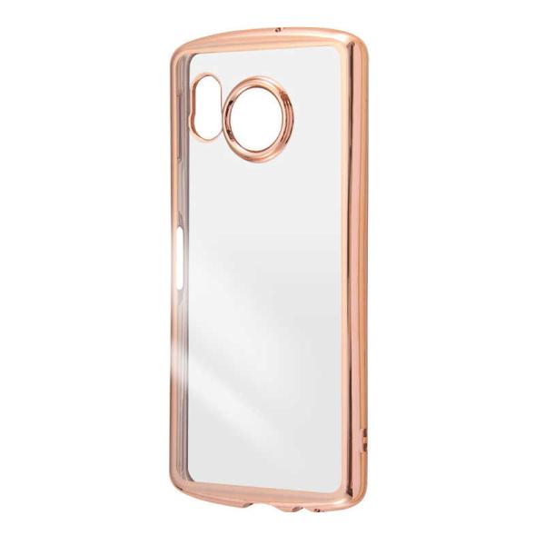 レイアウト　AQUOS sense8 TPUソフト/ピンクゴールド　RT-AQM3TC13/PGM