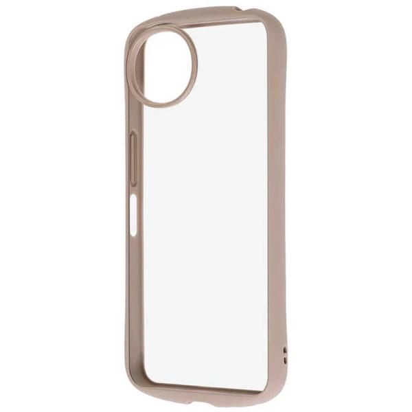 レイアウト　AQUOS wish5 Puffull 耐衝撃 バンパー ハイブリッドケース ベージュ　...