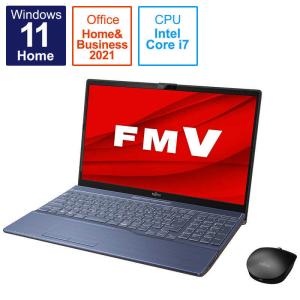 富士通 FUJITSU ノートパソコン LIFEBOOK AH53/F3 メタリックブルー  FMVA53F3L