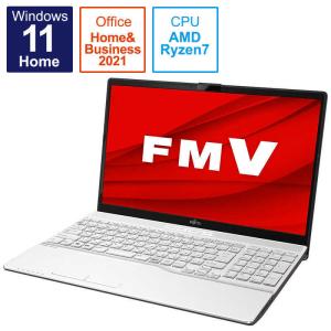 富士通 FUJITSU ノートパソコン LIFEBOOK AH50/F3 プレミアムホワイト  FMVA50F3W