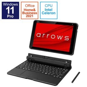 富士通 FUJITSU ノートパソコン arrows Tab EH ブラック  FAREHT2