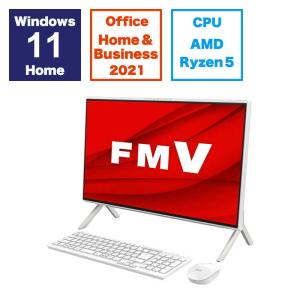 富士通　FUJITSU　FMV ESPRIMO FH60/H3 FMV ESPRIMO ［23.8型 /AMD Ryzen5 /メモリ：8GB /SSD：512GB /2023年11月モデル］ ホワイト　FMVF60H3W｜コジマYahoo!店