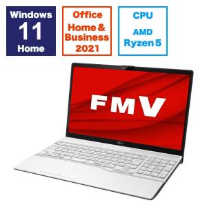富士通 FUJITSU ノートパソコン FMV LIFEBOOK AH480/H  プレミアムホワイト FMVA480HW