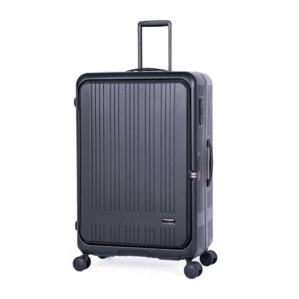 A.L.I　スーツケース ジッパータイプ 宿泊目安：10日間以上 120L 横開きフロントオープン ...