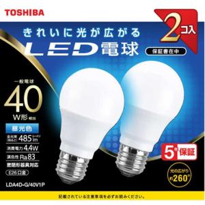 TOSHIBA（東芝） TOSHIBA LED電球 [E26/電球色/2個/60W相当/一般電球形