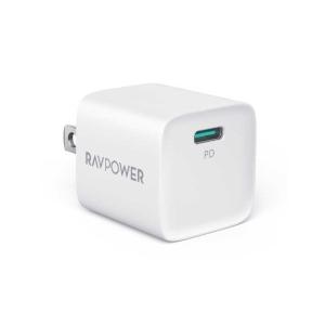 RAVPOWER　RAVPower PD20W USB-C 1ポート 急速充電器 ホワイト 　RPP...