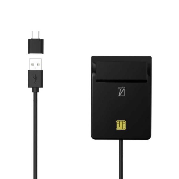 AREA　接触型ICカードリーダーライター USB-A接続 (Mac/Windows11対応) ［マ...