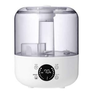 QUADS 加湿器 quad 上部給水 超音波式/湿度コントロール機能付 木造3畳/鉄筋6畳 TANK QS102-WH