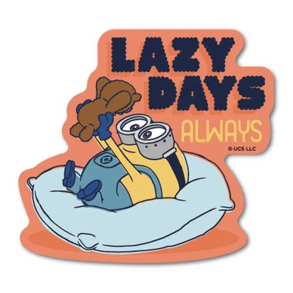 ゼネラルステッカー　ミニオンズ ダイカットステッカー LAZYDAYS ALWAYS LAZYDAY...
