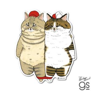 ビッグサイズ猫世界ステッカー