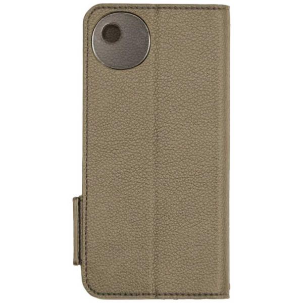 トリニティ　AQUOS wish5 ［FlipNote］ 耐衝撃フリップノートケース グレージュ　T...