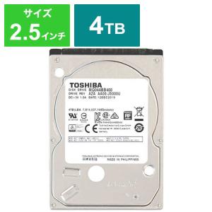 東芝 TOSHIBA 内蔵HDD 2.5インチ SATA接続 4TB 東芝 MQ04ABB400