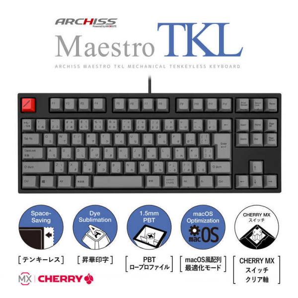 ARCHISS アーキス　Maestro TKL メカニカル テンキーレス 日本語JIS配列 91キ...