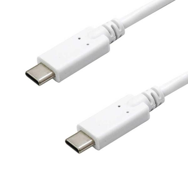 オズマ　［PD60W対応］ TypeC to TypeCケーブル 0.5m ホワイト ［USB Po...