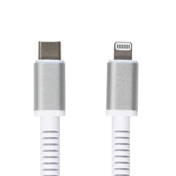 オズマ　超ロングブッシュで断線に強いタフケーブル 3m ホワイト　CDSTLSS300W