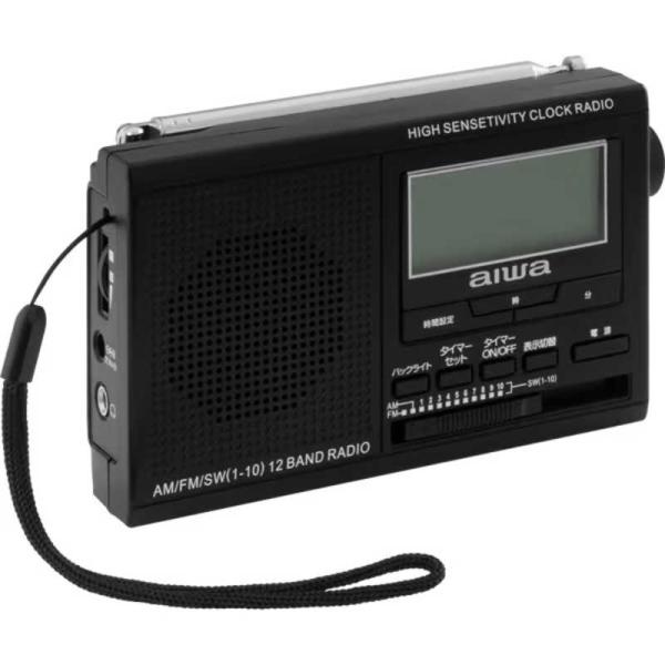 アイワ　aiwa　ポケットラジオ [ ワイドFM対応 / イヤホン端子 / AM / FM / 短波...