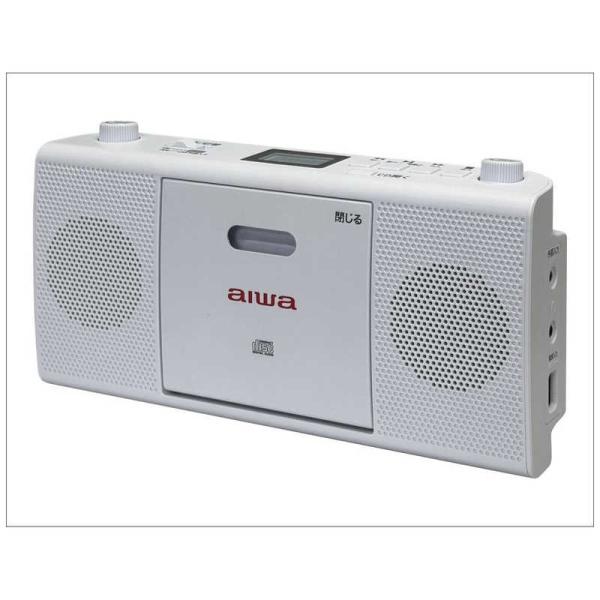 とうしょう　CDラジオ aiwa ［ワイドFM対応］　GAA4-RCD0001-WH