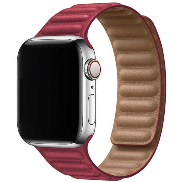 アイキューラボ　AppleWatch 44mm 42mm用 マグネットホールドバンド レッド　IQA...