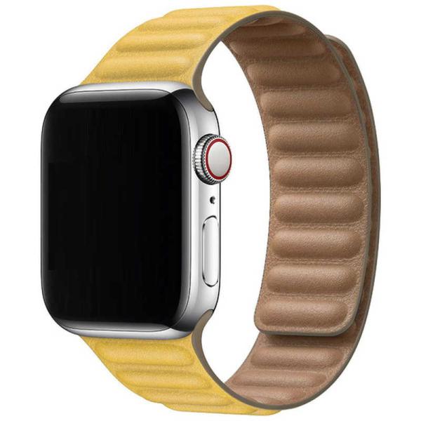 アイキューラボ　AppleWatch 44mm 42mm用 マグネットホールドバンド イエロー　IQ...