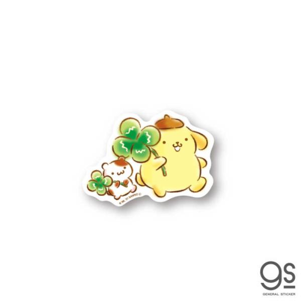 ゼネラルステッカー　ダイカットミニステッカー ポムポムプリン クローバー　LCS-1353