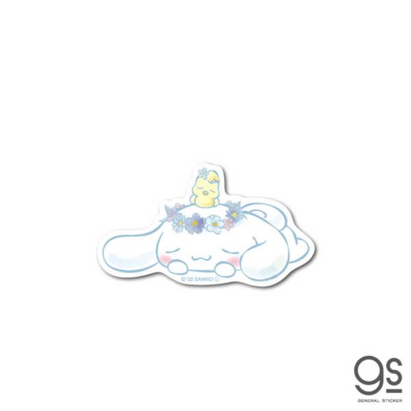 ゼネラルステッカー　ダイカットミニステッカー シナモロール おひるね　LCS-1468