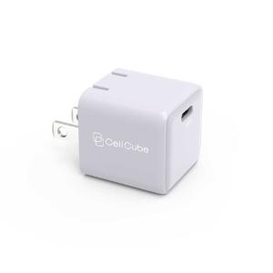 ファンマックスジャパン Cell Cube 折り畳み式プラグAC充電器 30W/PD -LP Cell Cube  白藤  CCAC06LP