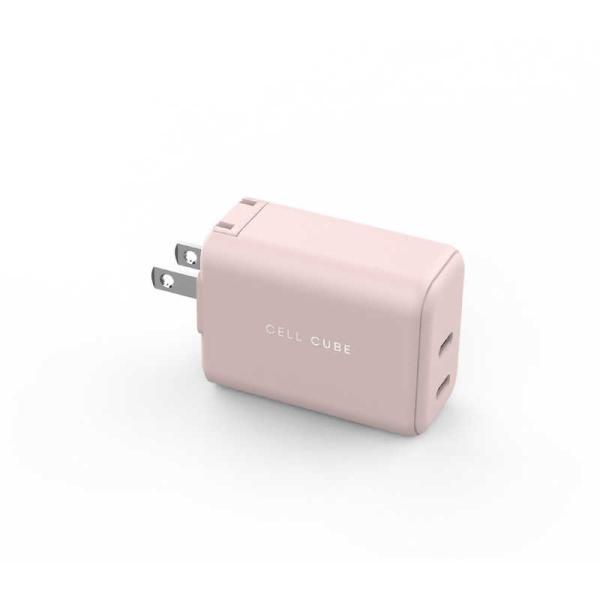 ファンマックスジャパン　CellCube 折り畳み式プラグ AC充電器 急速充電65W/PD×2ポー...