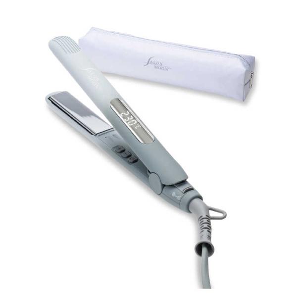 サロンムーン　ミラーダブルイオン ミニストレートヘアアイロン 20mm 80℃〜230℃ 海外対応 ...