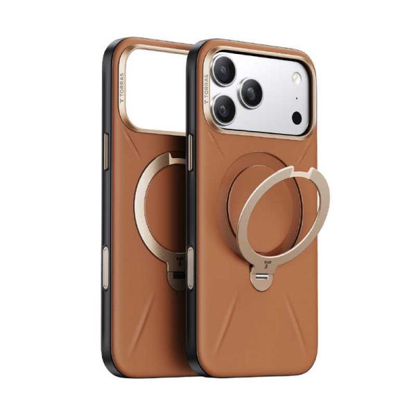 TORRASトラス　Torras - Ostand Q3 レザートーン Case for iPhon...
