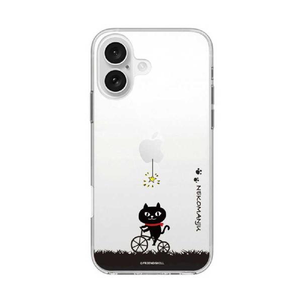 ROA　iPhone 16(6.1インチ) ソフトクリアケース ネコマンジュウ abbi FRIEN...