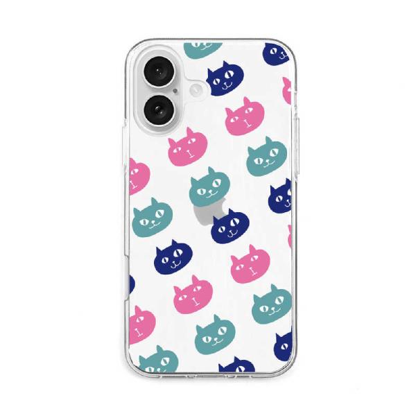 ROA　iPhone 16(6.1インチ) ソフトクリアケース ネコマンジュウ abbi FRIEN...