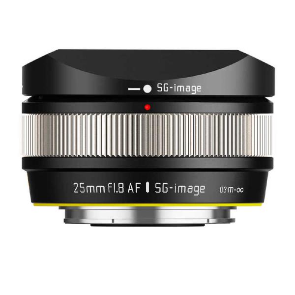 SGIMAGE　SG-image AF 25mm F1.8 ソニーEマウント APS-C シルバー ...