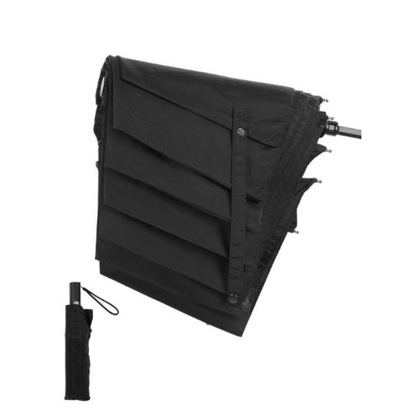 KIZAWA　8本骨形状安定自動開閉傘 親骨65cm ［雨傘 /65cm］ ブラック　A65XT-0...