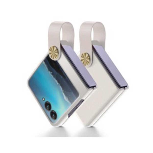 STYLEPROMOTION　Motorola razr 50 フックPUレザーケースWH　SP-M...