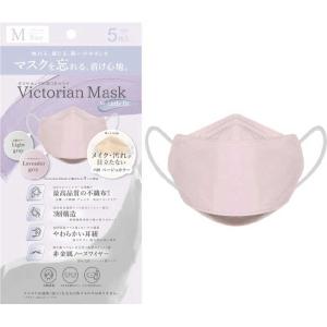 サムライワークス Victorian Mask for Lady fit Mサイズ 5枚入 ラベンダーグレー×ライトグレー SWMASK232TCKL