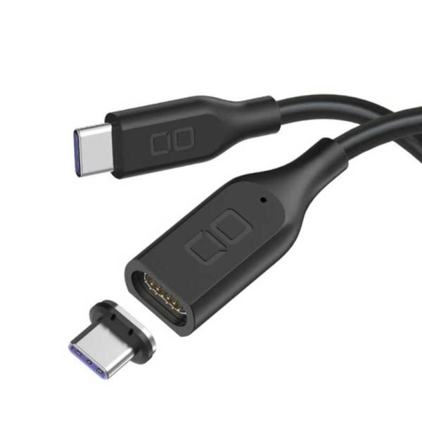 CIO　マグネットシリコンケーブル2m ブラック ［USB Power Delivery対応］　CI...
