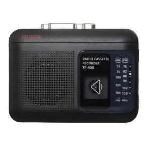 アイワ　AIWA　ラジオ付きカセットレコーダー [ラジオ機能付き]　TR-A30B ブラック