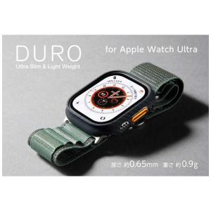DEFF　Apple Watch Ultra(49mm)用 アラミド繊維カバー「DURO」 マットブラック　DCSAWUD49KVBK｜y-kojima