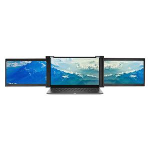 JAPANNEXT　2画面PCモニター TriScreen ブラック [10.1型 /WUXGA(1920×1200） /ワイド]　JN-TRI-IPS101HDR｜コジマYahoo!店