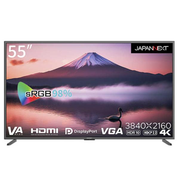 JAPANNEXT　大型4Kモニター 非光沢モデル HDMI DP VGA PIP/PBP対応 ［5...