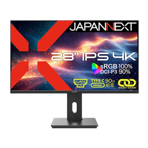 JAPANNEXT　28インチ IPSパネル搭載 4K(3840x2160)解像度 液晶モニター ［...