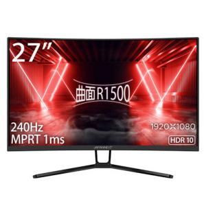 JAPANNEXT　ゲーミングモニター 27型/ フルHD(1920×1080)/ ワイド/ 曲面型　JN-27VCG240FHDR