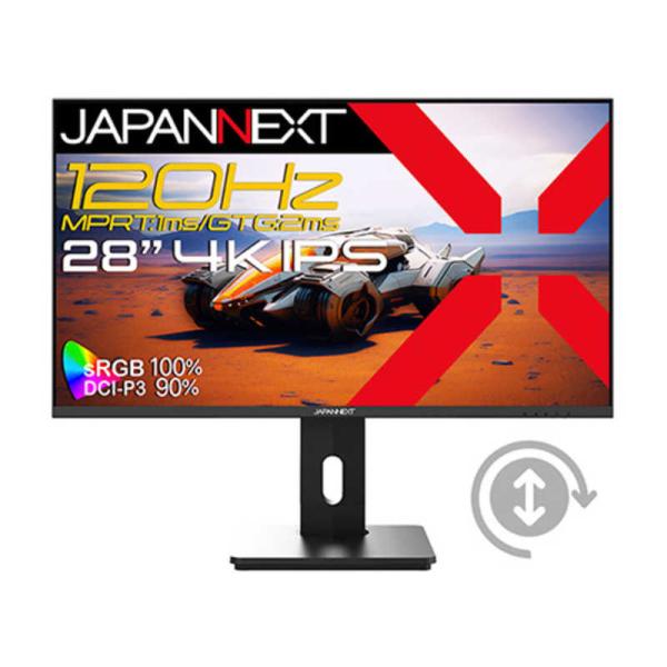 JAPANNEXT　ゲーミングモニター IPSパネル搭載 (2年保証) ［ 28型 / 4K(384...