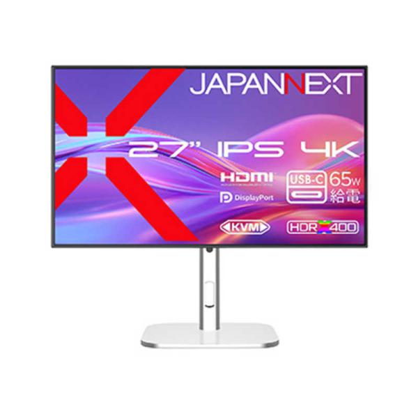 JAPANNEXT　IPSパネル搭載 4K液晶モニター ［27型 / 4K(3840×2160) /...