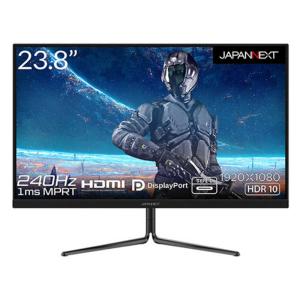 JAPANNEXT ゲーミングモニター 23.8型 ブラック 240Hz対応 HDMI DP USB-C  JN-238GT240FHDR-CB